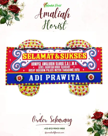 Papan Bunga Ucapan Selamat Andam Dewi